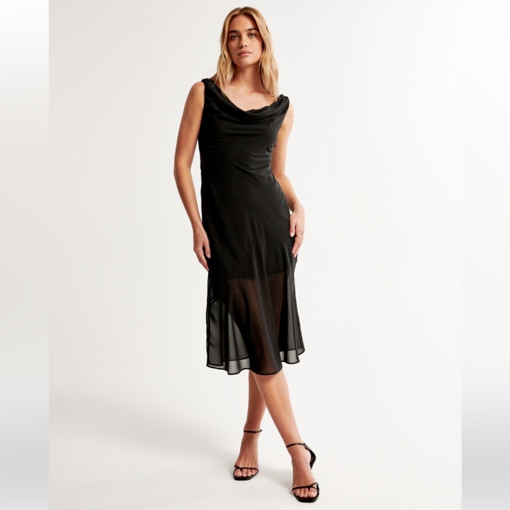 Abercrombie Cowl Neck Midi Dress